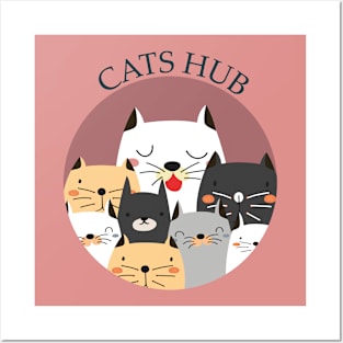 Cats HUB Posters and Art